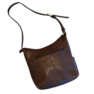 Rolfs Genuine Leather Dark Brown Shoulder Bag Purse